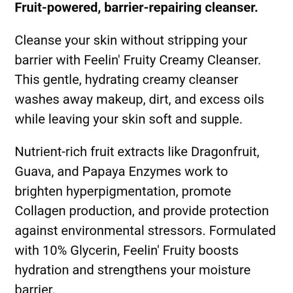 NEW Stripped Beauty Feelin' Fruity Face Cleanser - Picture 5 of 7